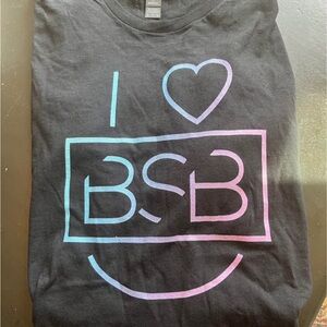 Black T-Shirt with I Love BSB Graphic